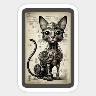 Robo Cat Sticker